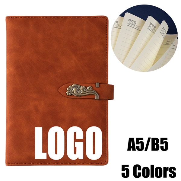 PU Leather A5/B5 Business Meeting Travel Journal Notebook