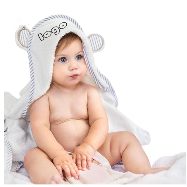 Soft Hooded Bath Towel with Ears for Baby