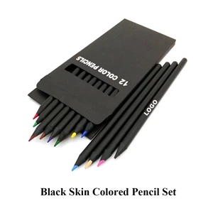 Black Skin Colored Pencil Set - Brilliant Promos - Be Brilliant!