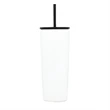 Simple Modern 24oz Insulated Stainless Steel Classic Tumbler with Straw and  Flip Lid Carrara Marble 1 ct