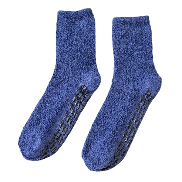 Men Fleece Non Slip Fuzzy Winter Socks