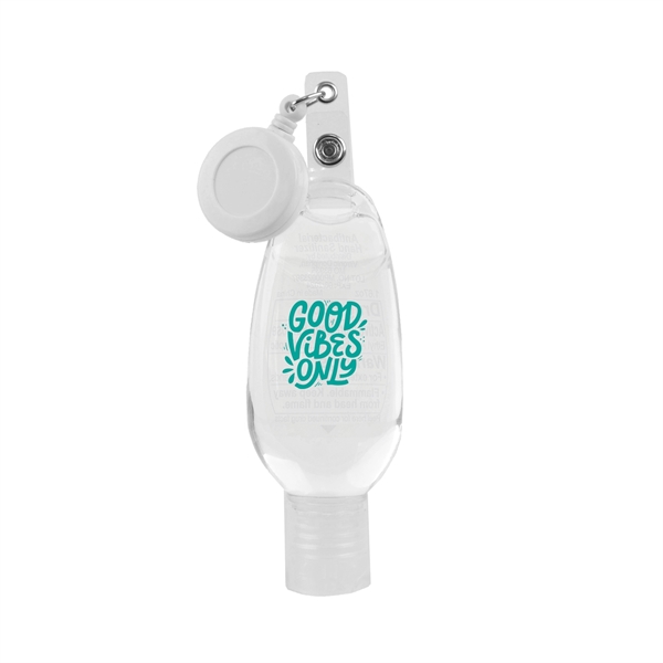Hand Sanitizer with Retractable Clip-On Cord