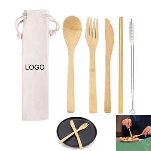 Reusable Utensils Set with Pouch - Brilliant Promos - Be Brilliant!