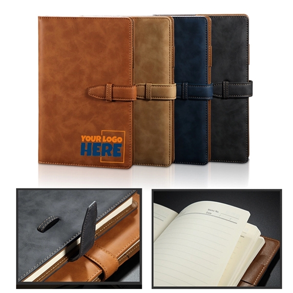 PU Leather Ruled Notebook
