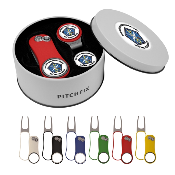 Pitchfix ® XL 3.0 Golf Divot Tool Hat Clip Gift Set