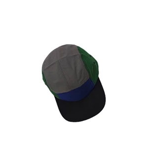 fitted hats with patches colored brim