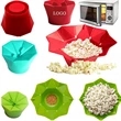 Glass Microwave Popcorn Maker with Dual Function Lid, 3 Qt High