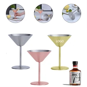 8 Oz. Stainless Steel Martini Cup - Brilliant Promos - Be Brilliant!