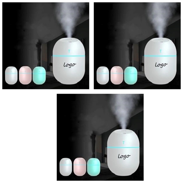 220ML Small Cool Mist USB Humidifier with Night Light