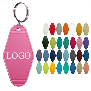 Plastic motel keychain - more colors available!