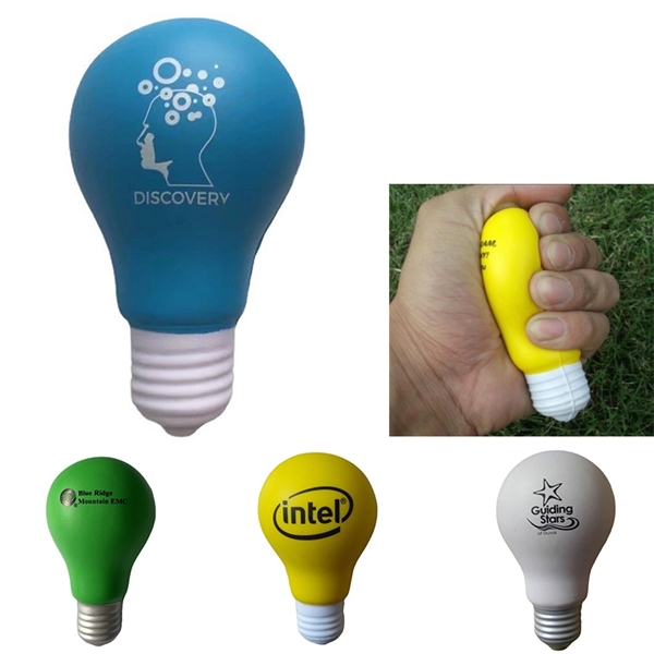 Polyurethane Light Bulb Shape Stress Ball/Reliever