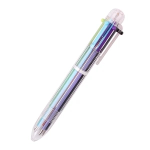Transparent Multicolor Ballpoint Pen - Brilliant Promos - Be