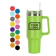 50oz Cold Travel Mug Tumbler with Handle and Straw - Brilliant Promos - Be  Brilliant!