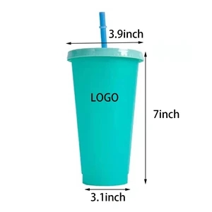 24 oz Created Cold Cup with Straw Lid