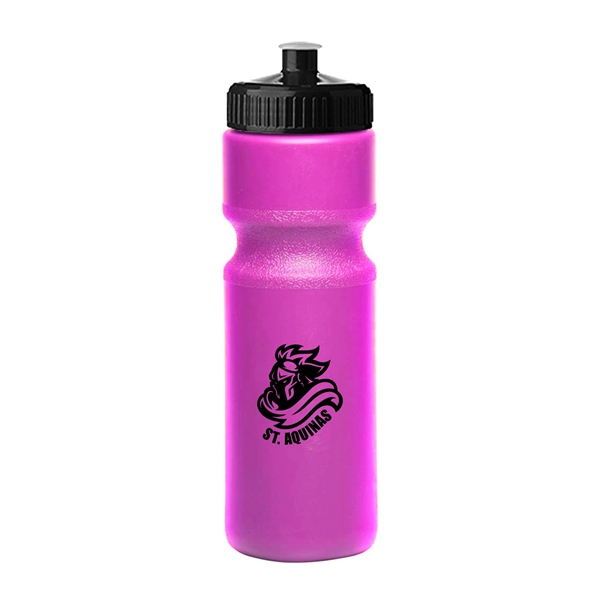 28 oz. Push Cap Plastic Water Bottles (1 Color)