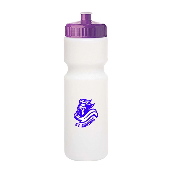 28 oz. Push Cap Plastic Water Bottles (2 Color)