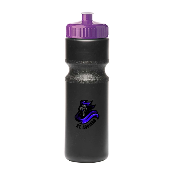 28 oz. Push Cap Plastic Water Bottles (Full Color)
