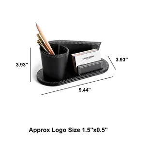 Multi-Function Leather Pen Pencil Holder - Brilliant Promos - Be