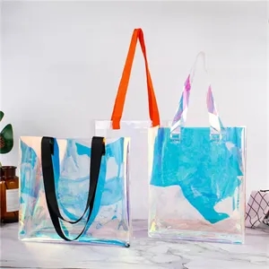 Custom Printed Clear PVC Tote Bags