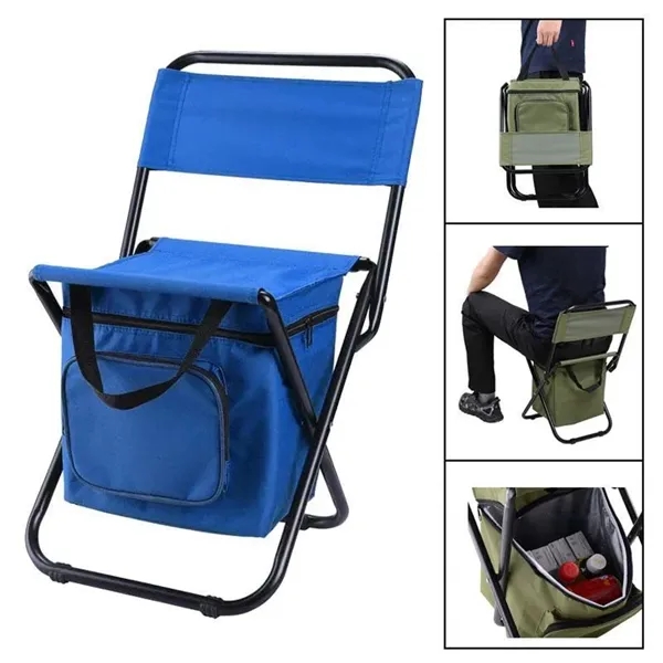 Folding Fishing/Camping Chair with Cooler Bag