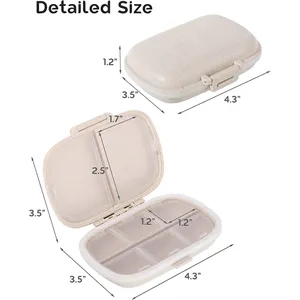 8 Compartments Portable Moisture Proof Small Pill Box - Brilliant Promos -  Be Brilliant!