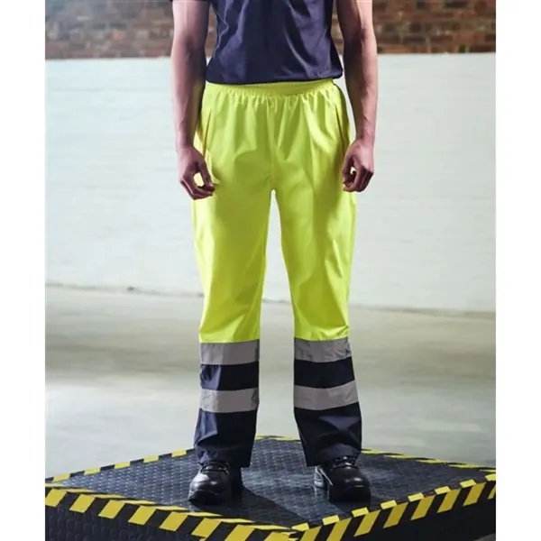 Waterproof High Viz Over Trousers Work Wear Safety Pants