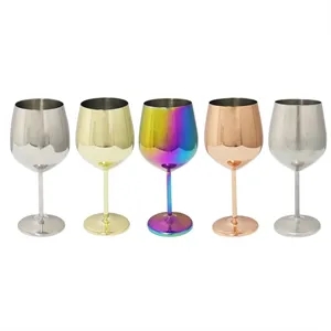 Stainless Steel Wine Glasses Unbreakable Portable Wine Glass, Fancy, Unique  Wine Goblets for Outdoor, Travel, Camping