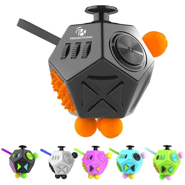 12 Sided Fidget Cube Relieves Stress Toys