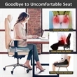 Comfort Seat Cushion - Office Chair Seat Cushion, Memory Space , All Day  Comfortable Sitting - Ergonomic Coccyx, Back, Tailbone Relax Cushion, Office  Chair Support