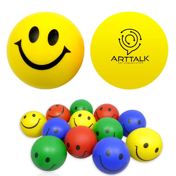 Pu Smiley Stress Vent Hand-Held Exercise Balls