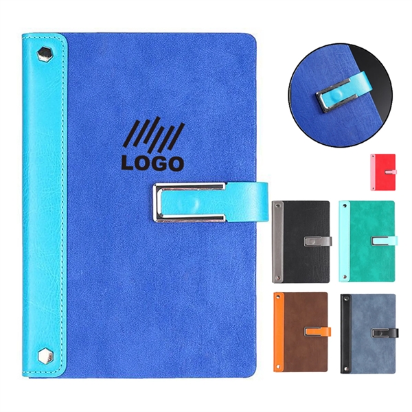 100 Sheets PU Leather Business Journal Notebook