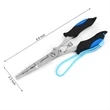 Stainless Steel Fish Hook Long Nose Pliers Fishing Forceps