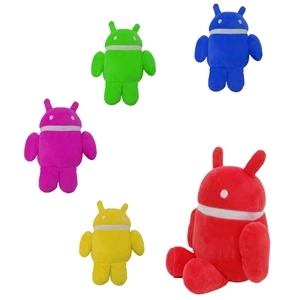 8in Tall Colors Android Robot Plush Toy Stuffed Doll