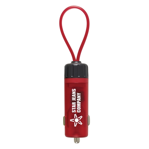Luminous USB Car Charger Key Strap - Image 2