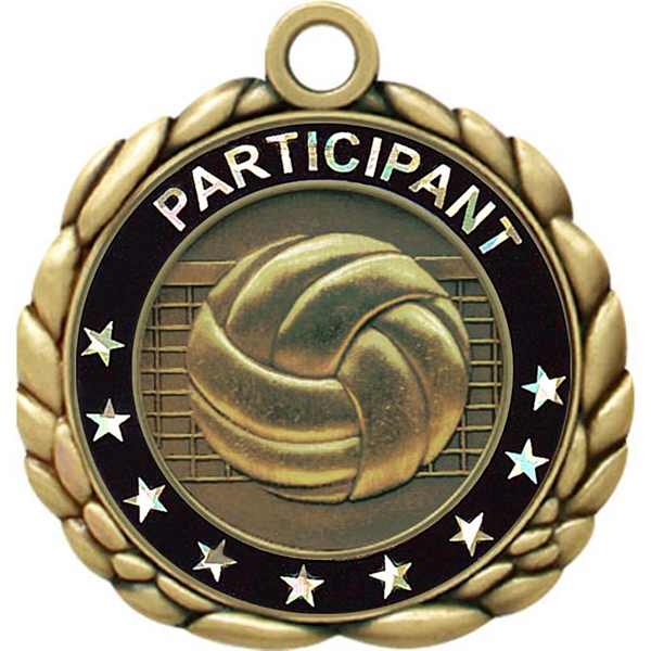 2 1/2" Quali-Craft Volleyball Medallion - Image 7