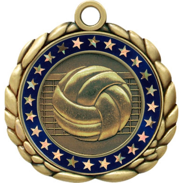 2 1/2" Quali-Craft Volleyball Medallion - Image 8