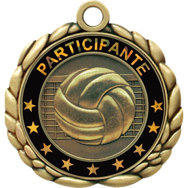 2 1/2" Quali-Craft Volleyball Medallion - Image 11