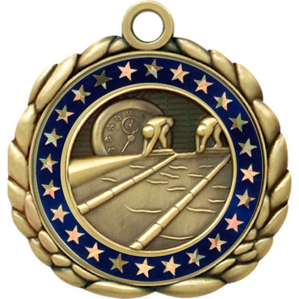 2 1/2" Quali-Craft Swimming Medallion - Image 8