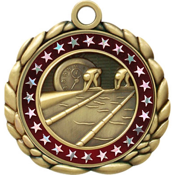2 1/2" Quali-Craft Swimming Medallion - Image 9