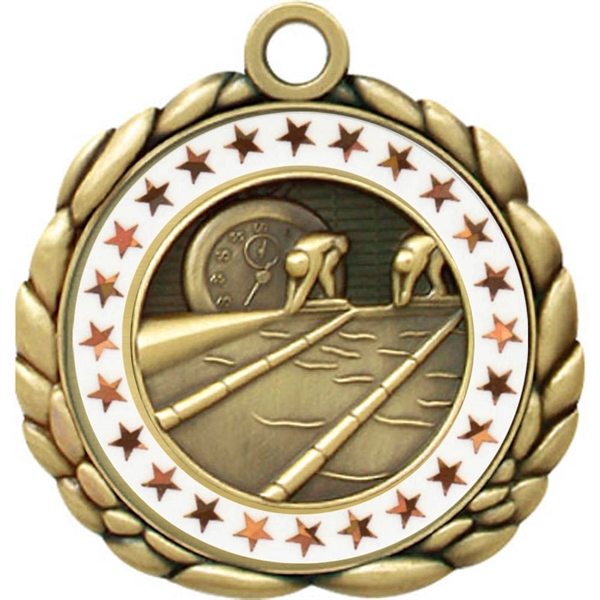 2 1/2" Quali-Craft Swimming Medallion - Image 10