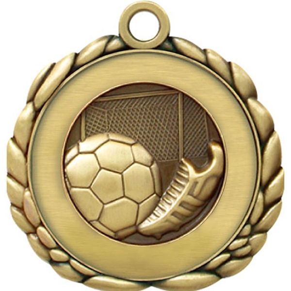 2 1/2" Quali-Craft Soccer Medallion - Image 1