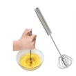 Mini Stainless Steel Push Manual Spinning Whisk