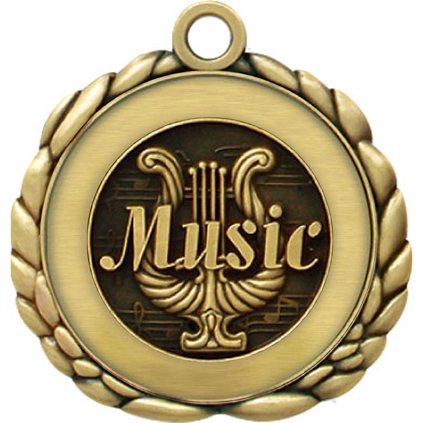 2 1/2" Quali-Craft Music Medallion - Image 1