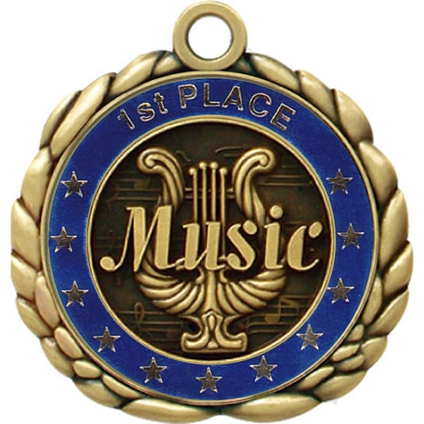 2 1/2" Quali-Craft Music Medallion - Image 2