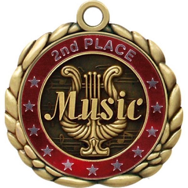 2 1/2" Quali-Craft Music Medallion - Image 3