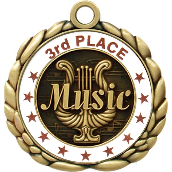 2 1/2" Quali-Craft Music Medallion - Image 4