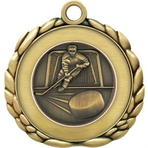 2 1/2" Quali-Craft Hockey Medallion