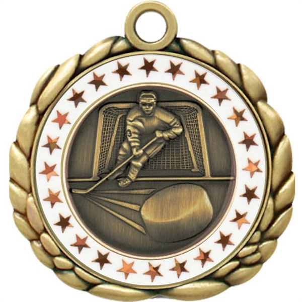 2 1/2" Quali-Craft Hockey Medallion - Image 10