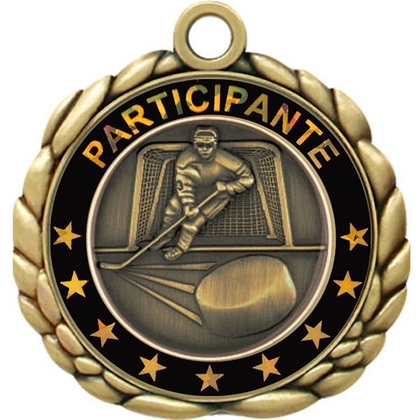 2 1/2" Quali-Craft Hockey Medallion - Image 11