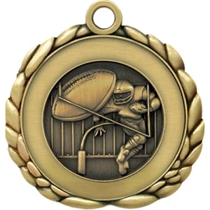 2 1/2" Quali-Craft Football Medallion